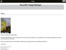 Tablet Screenshot of nouvellevisage.com